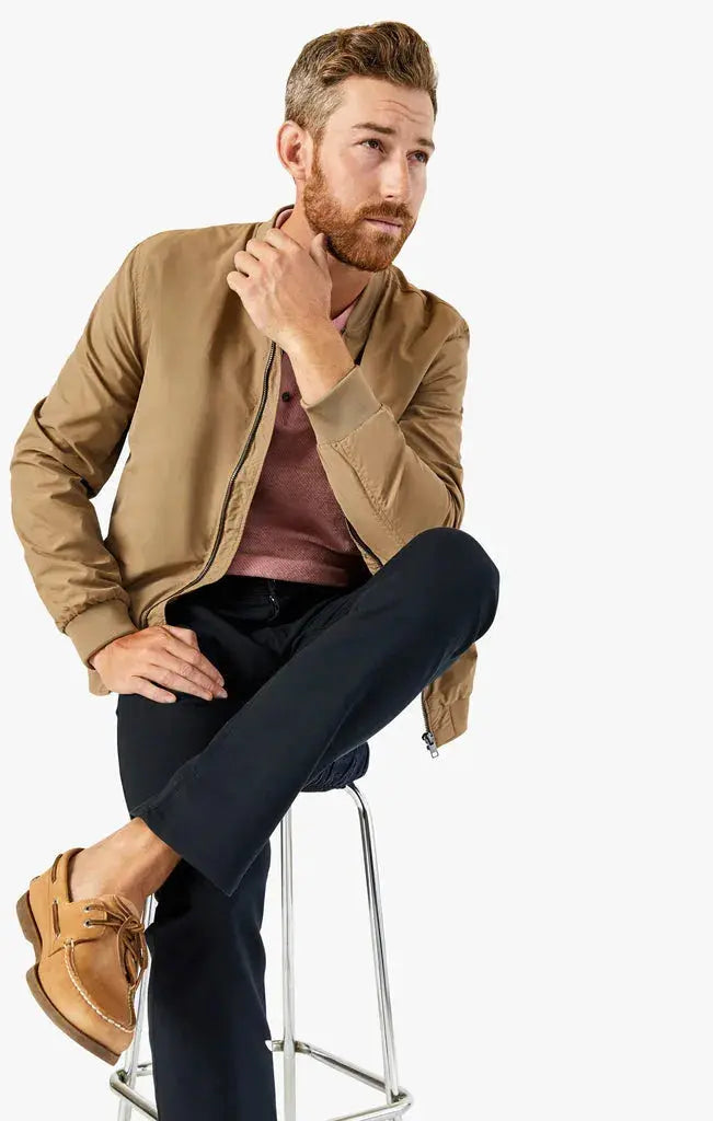 34 HERITAGE | Verona Chino Pants | Black High Flyer Laid