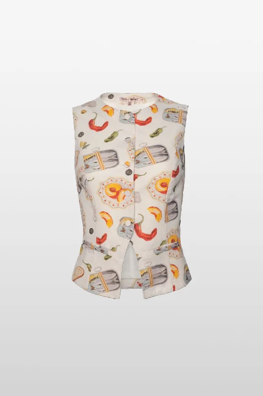 Girl Dinner Longline Vest Traditional Men's Wool