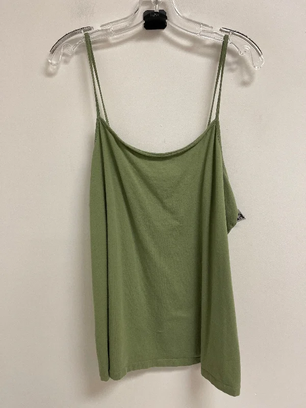 Tank Top By Time And Tru In Green, Size: 2x Organic