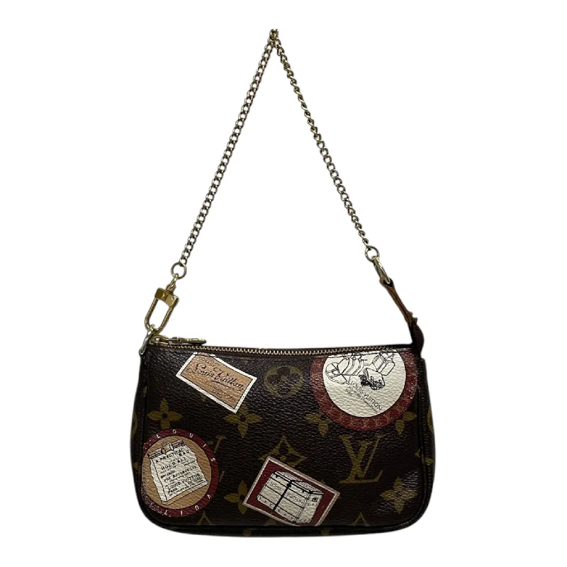 LOUIS VUITTON/Pouch/Monogram/Leather/BRW/LOGO GRAFFIC ALL OVER Earthy Men's Sustainable 