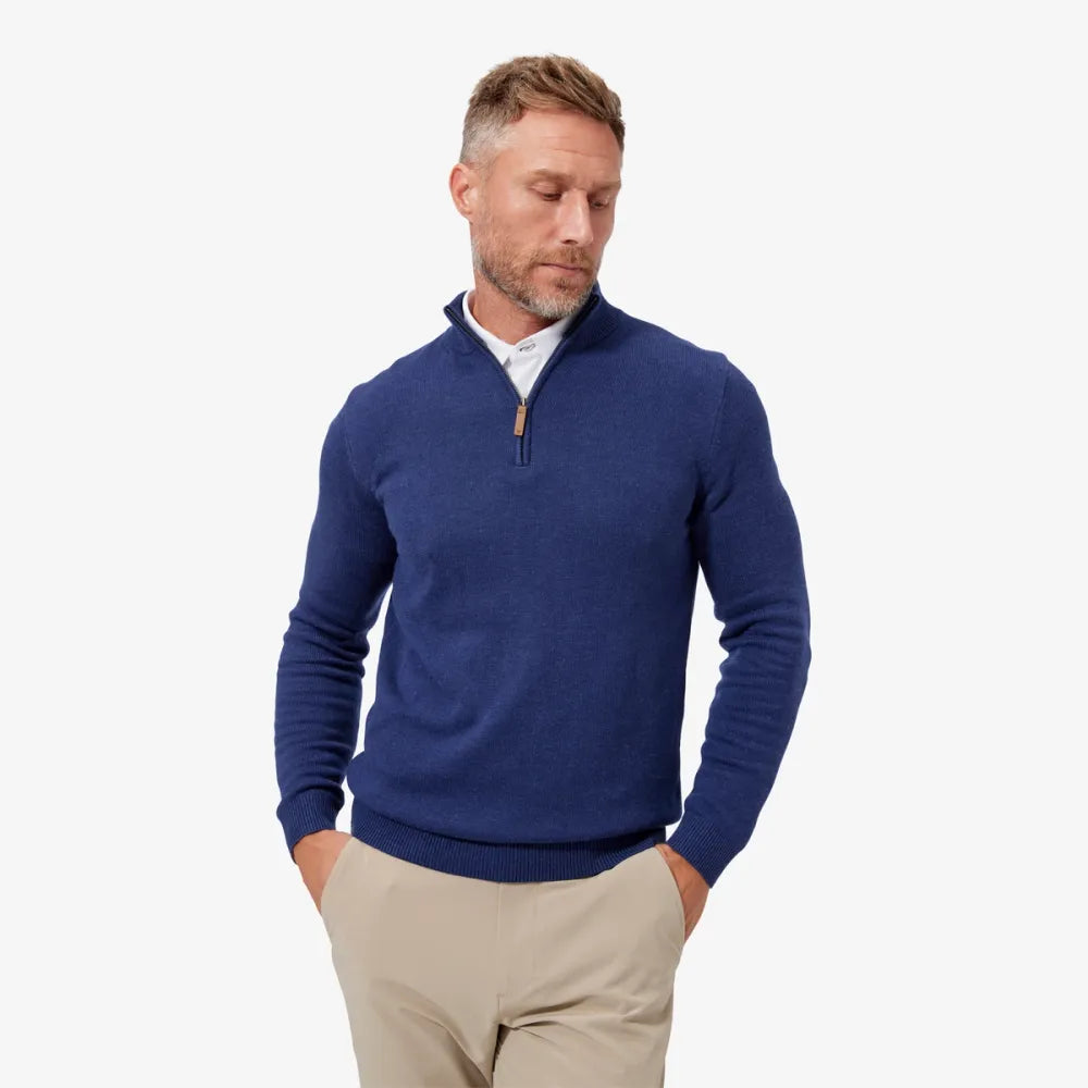CASSADY 1/4 ZIP - NAVY Dapper Men's Bow