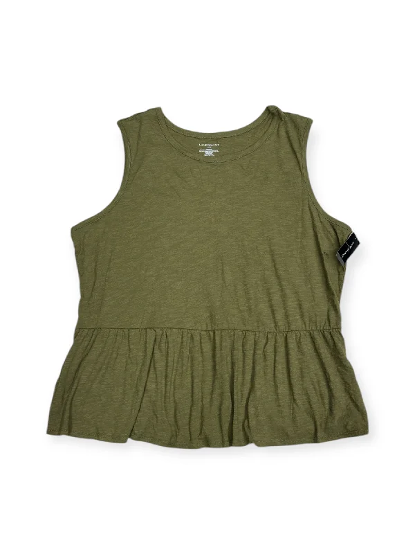 Tank Top By Lane Bryant In Green, Size: 3x Tailored