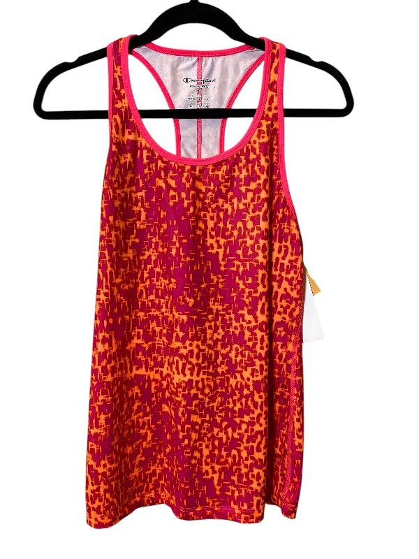 Athletic Tank Top By Champion In Orange & Pink, Size: Xl Cozy Men's Winter