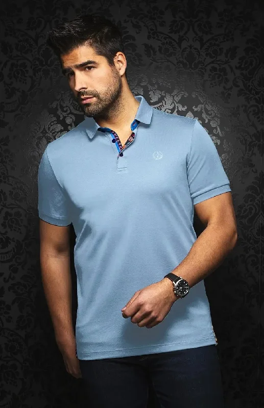 AU NOIR | Polo | Eagle Light Blue Masculine Men's 
