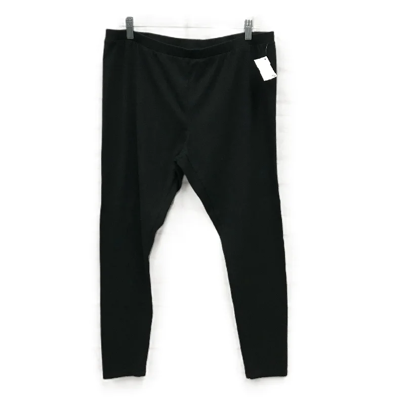 Black Pants Leggings By Ava & Viv, Size: 20 Earthy Men's Hemp