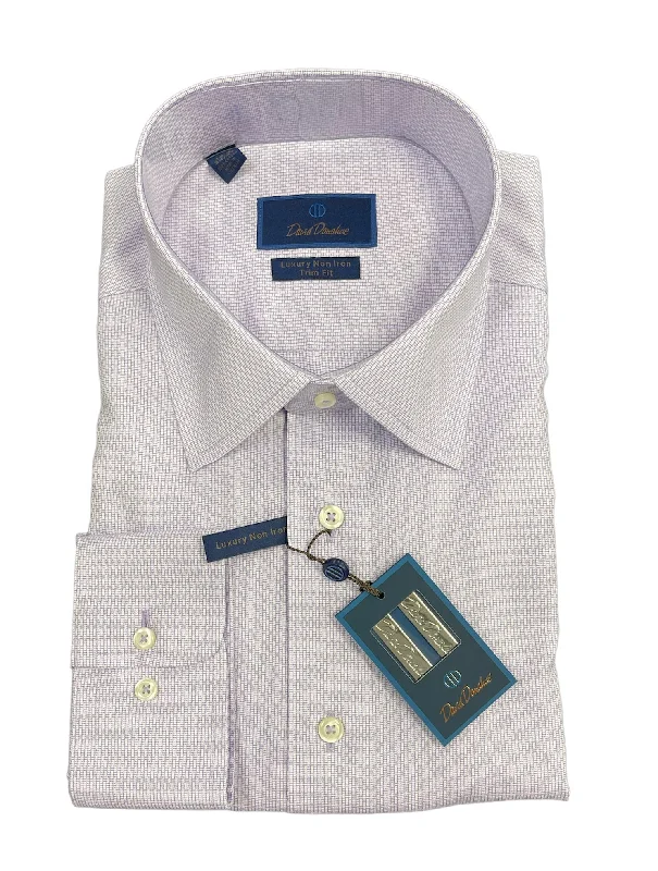 TRIM FIT NON IRON 4/5 - LILAC Elegant Men's Cashmere