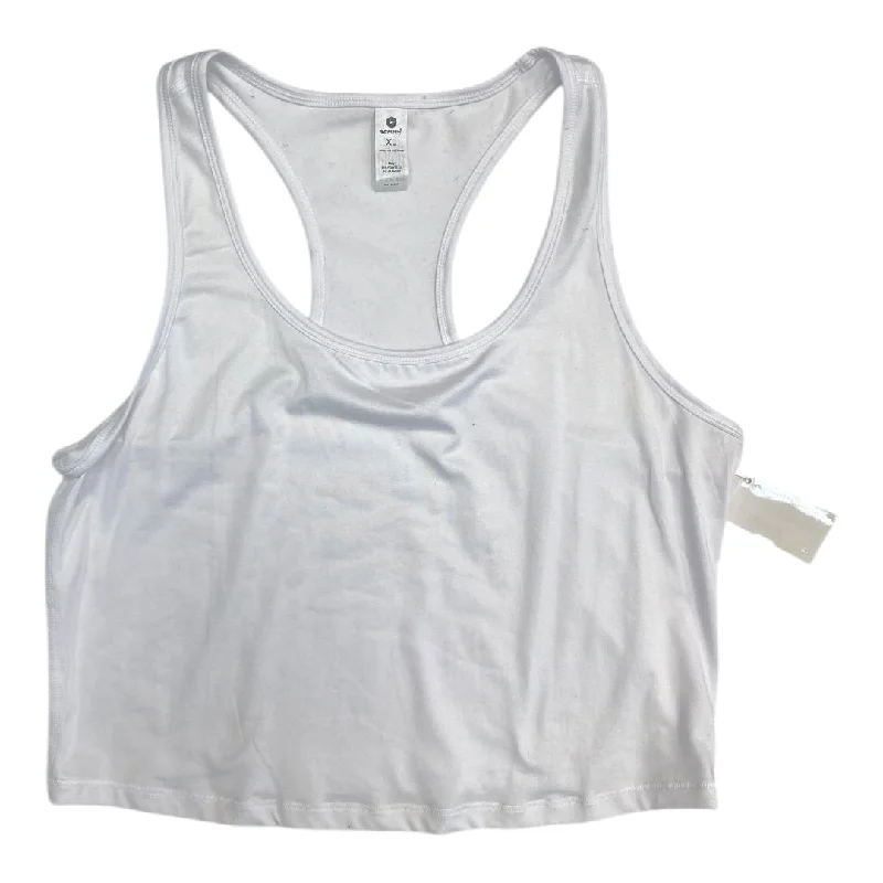 Athletic Tank Top By 90 Degrees By Reflex In White, Size:Xl Sophisticated Men's French