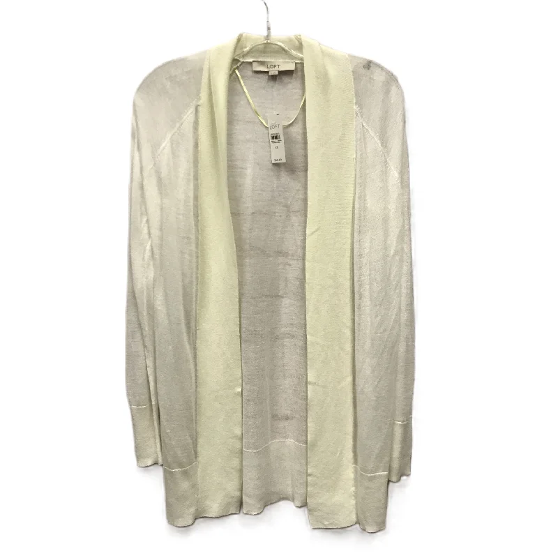 Cream Sweater Cardigan By Loft, Size: Xs Athletic Men's High