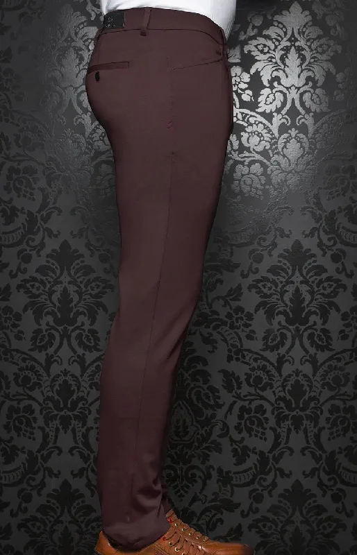 AU NOIR | Ultra Stretch Pants | Magnum Wine Streetwear Style