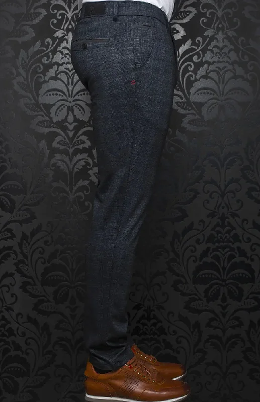 AU NOIR | Ultra Stretch Pants | Beretta Henry Charcoal Sleek Men's Metallic