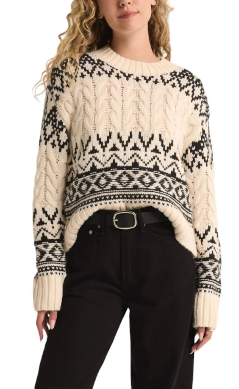 Garland Fairisle Sweater Monochromatic All