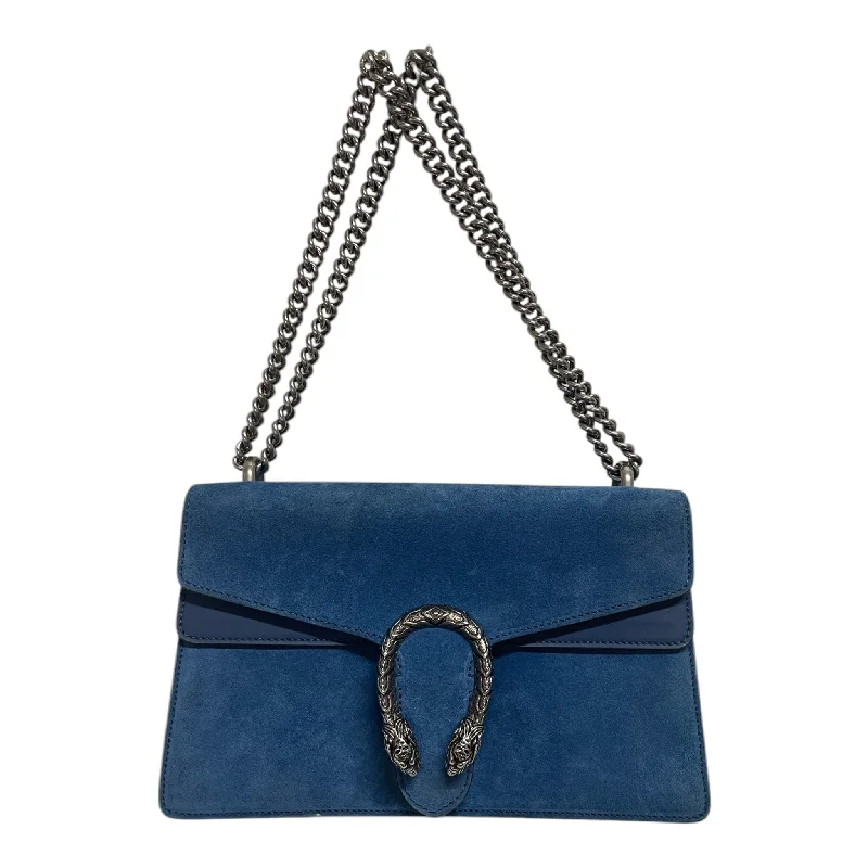 GUCCI/Cross Body Bag/Suede/BLU/Chain handle 400249498879 Casual Men's Japanese 