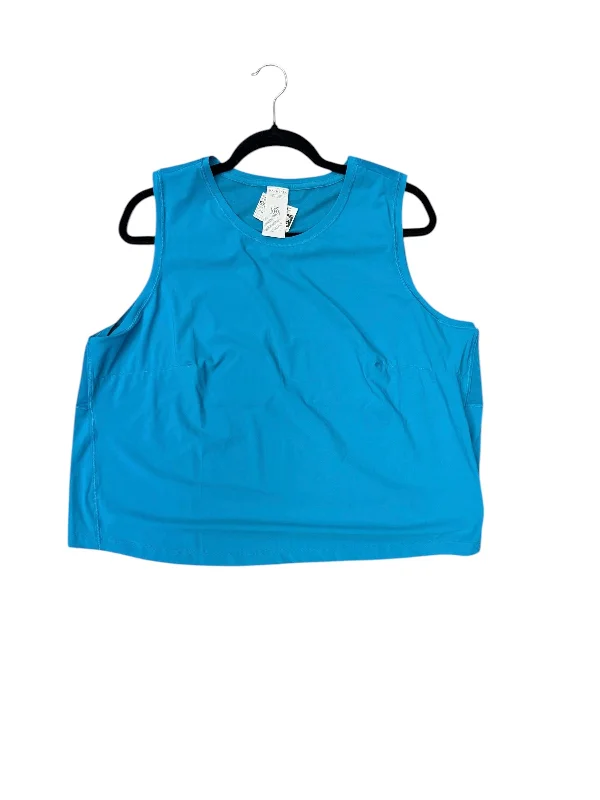 Athletic Tank Top By Athleta In Blue, Size: 1x Cozy Men's Winter