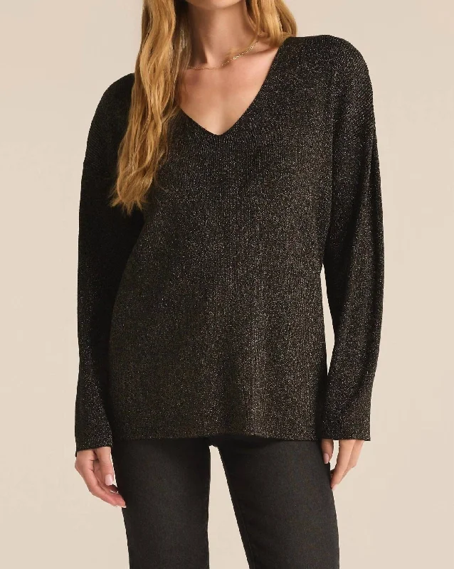 Goldie V-Neck Sweater Cozy Men's Sherpa