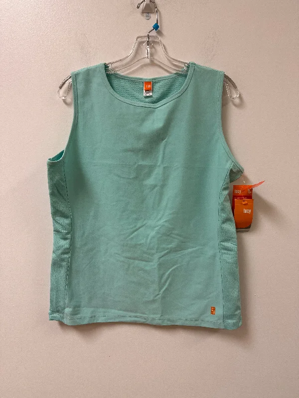 Athletic Tank Top By Lucy In Teal, Size: Xl Confident Men's Power